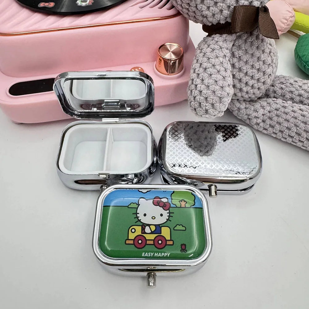 Sanrio Hello Kitty Pill Boxes with Mirror