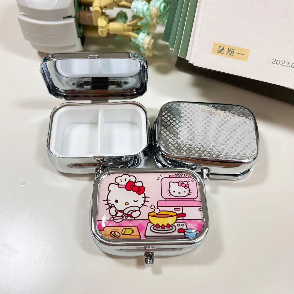 Sanrio Hello Kitty Pill Boxes with Mirror